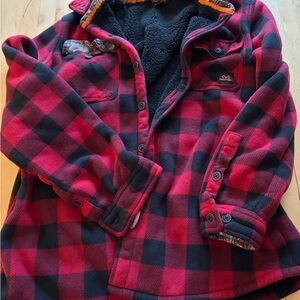 Men’s  Red and Black Checkered Jacket